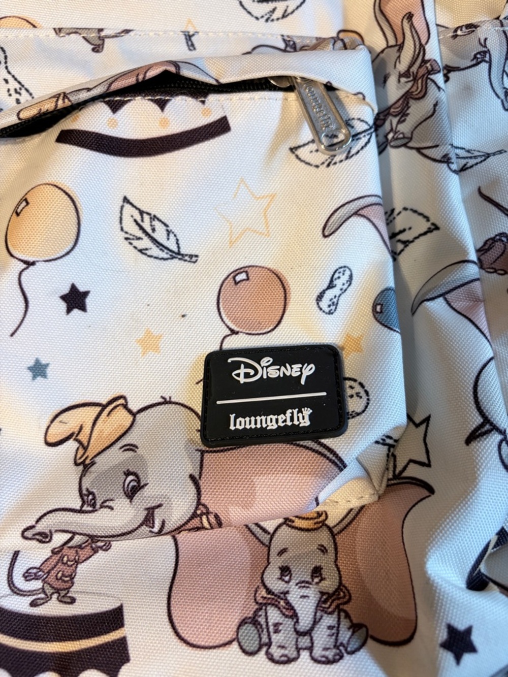Loungefly Dumbo canvas full size Backpack. All over print - Picture 2 of 8